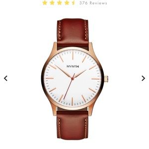 Men’s MVMT Watch - Rose Gold Tan Leather
